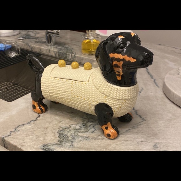 Anthropologie Other - Anthropologie Sweater Pup Cookie Jar